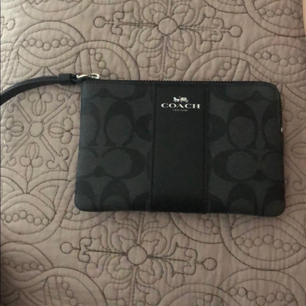 Black coach Wristlet